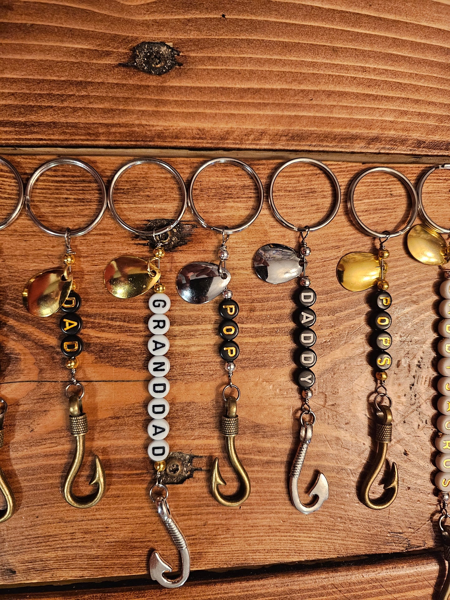 Father's day fishing lure keychain