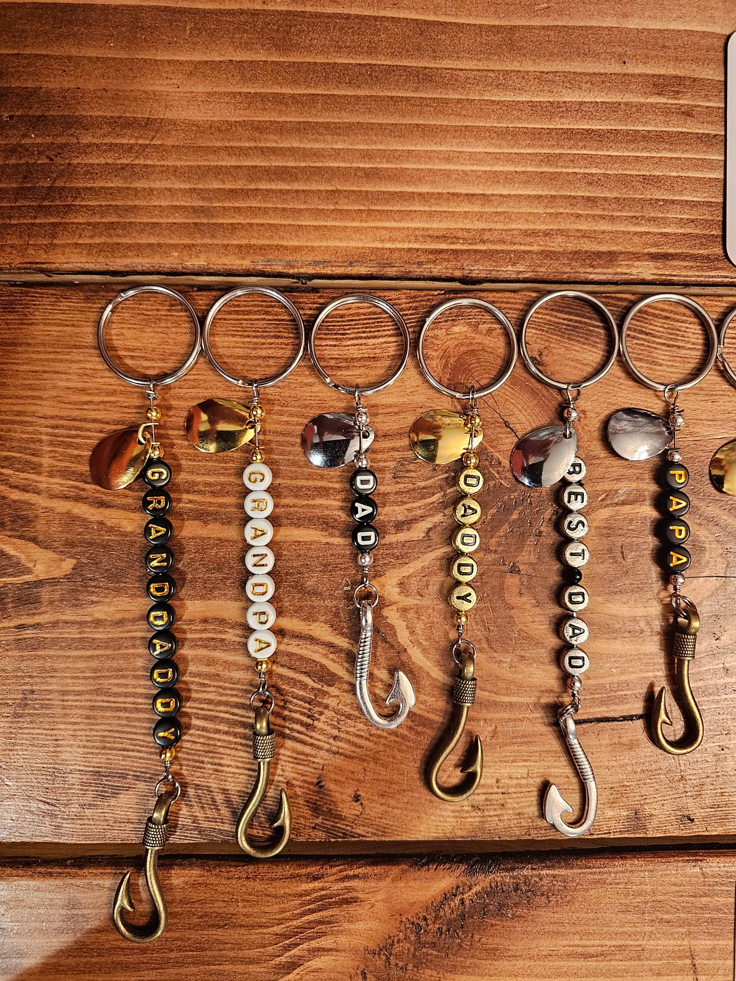 Father's day fishing lure keychain