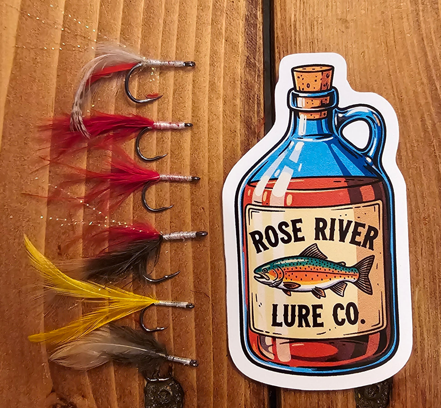 Dressed J hooks 6 packs 💪 with a sticker!