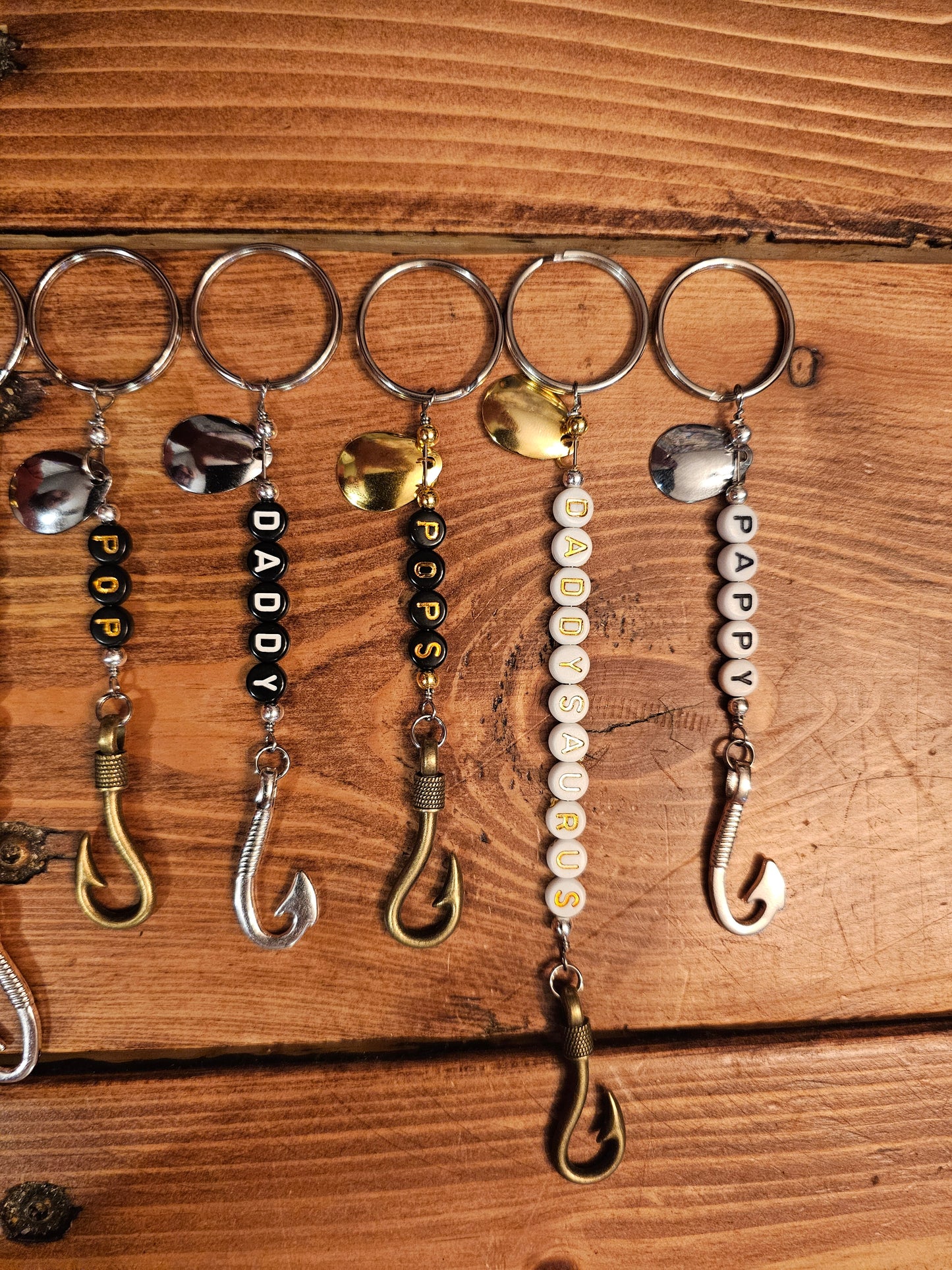Father's day fishing lure keychain